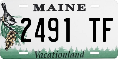 ME license plate 2491TF