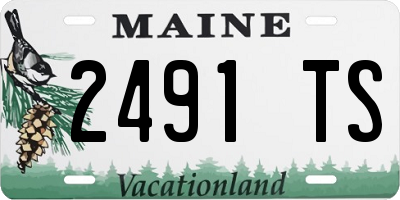ME license plate 2491TS