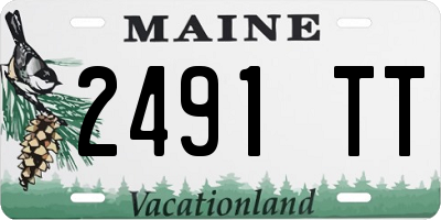 ME license plate 2491TT