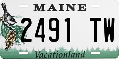 ME license plate 2491TW