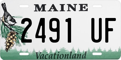 ME license plate 2491UF