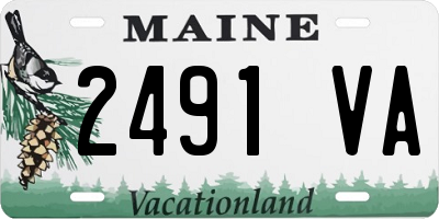 ME license plate 2491VA