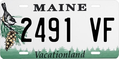 ME license plate 2491VF