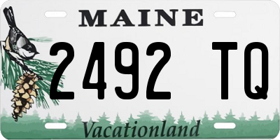 ME license plate 2492TQ