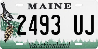 ME license plate 2493UJ