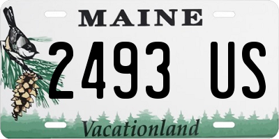 ME license plate 2493US