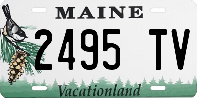 ME license plate 2495TV