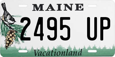 ME license plate 2495UP