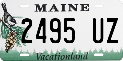 ME license plate 2495UZ