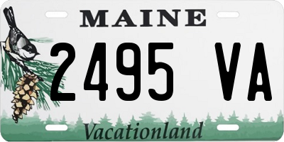 ME license plate 2495VA