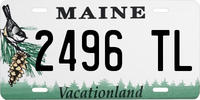 ME license plate 2496TL