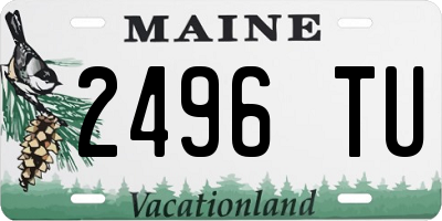 ME license plate 2496TU