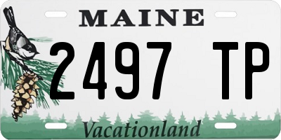 ME license plate 2497TP