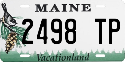 ME license plate 2498TP