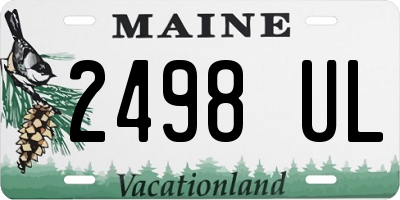 ME license plate 2498UL