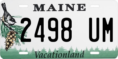 ME license plate 2498UM