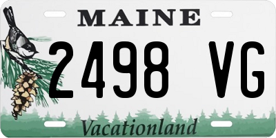 ME license plate 2498VG