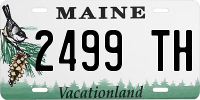 ME license plate 2499TH