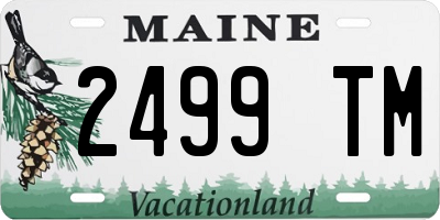ME license plate 2499TM