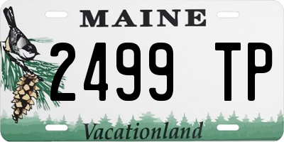 ME license plate 2499TP