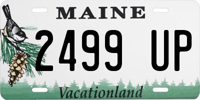 ME license plate 2499UP