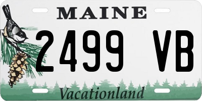 ME license plate 2499VB