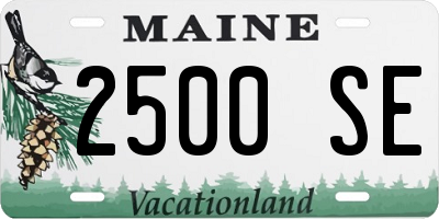 ME license plate 2500SE
