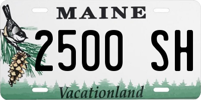 ME license plate 2500SH