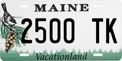 ME license plate 2500TK