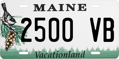 ME license plate 2500VB