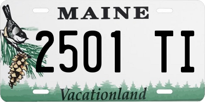 ME license plate 2501TI