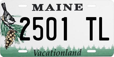 ME license plate 2501TL