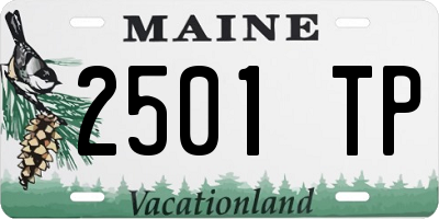 ME license plate 2501TP