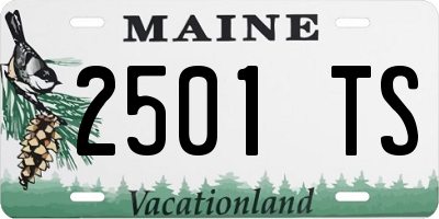 ME license plate 2501TS