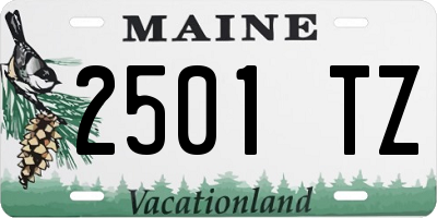 ME license plate 2501TZ