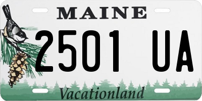 ME license plate 2501UA