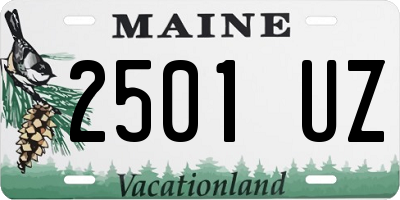 ME license plate 2501UZ