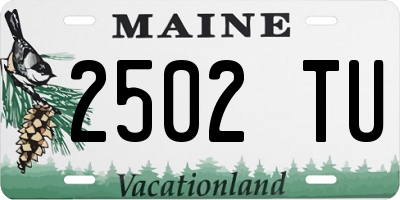ME license plate 2502TU