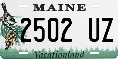 ME license plate 2502UZ