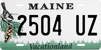 ME license plate 2504UZ