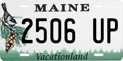 ME license plate 2506UP