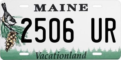 ME license plate 2506UR