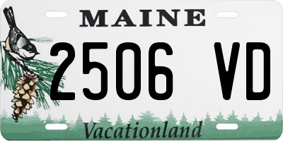 ME license plate 2506VD