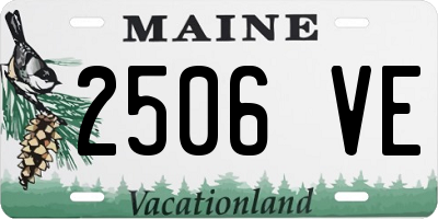 ME license plate 2506VE