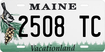 ME license plate 2508TC