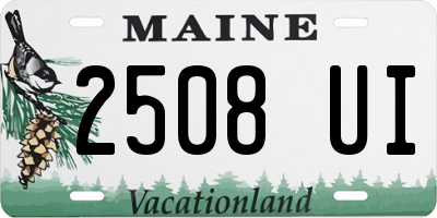 ME license plate 2508UI