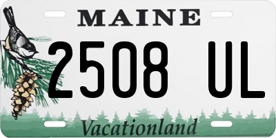 ME license plate 2508UL