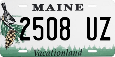 ME license plate 2508UZ