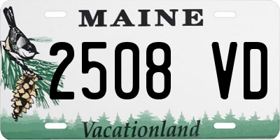 ME license plate 2508VD