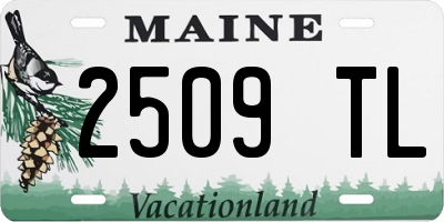 ME license plate 2509TL